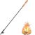 TEMU [campfire Log Tongs Hook] 32-inch Fire – Fireplace , Iron Campfire Log Tongs, Easy Assembly Fire Pit , Wood Handle Fire Pit Tool, Indoor/outdoor
