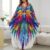 TEMU Colorful Parrot Printed Beach Women Maxi Dresses Holiday Outfits Bathing Suits