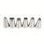 TEMU Common Medium Size 6pcs Piping Tips Set, 6-tip Round & 8-tip Cookie Cake Decorating Creamer Baking Tool Icing Nozzle Stainless Steel