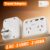 TEMU Eu Travel Adapter With 4 Usb Charger, Australia To Europe Travel Adapter – Usb-c Outlet Adaptor , European Travel Adapter For Bali Spain Germany