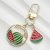 TEMU Fruit Keychain With Cherries, Watermelon, Avocado, And Orange – Alloy, – Music Bag Charm