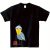 TEMU Men’s & Unisex Bat Bird T-shirt With Chops Character – Large Size Cute Bat Bird & Chops Print, Short Sleeve Round Neck Casual Shirt, Loose Fit