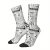 TEMU Old Newspaper Sock Printed Man Polyester