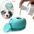 TEMU Pet Shampoo Brush, Silicone Massage Rubber Bath Comb With Shampoo Storage For , Pet Grooming Tool Christmas Gift