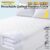 TEMU Quilted Mattress Protector White | Deep Fitted Mattress Cover With Elastic Corners | Soft Quilted Mattress Protector For Single, Double, King &