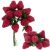 TEMU Raspberries Raspberry Bilberries Bundle Artificial Fruit Pine Bundle Decoration Wreath X12
