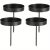 TEMU Set Of 4 Advent Candle Holders, 8cm Metal Candle Holders, Vintage Candle Holders, Traditional Advent Wreath Candle Holders, Suitable For