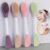 TEMU Set Of 4 Dual-ended Facial Mask Brushes For Mixing And Applying Mud Masks, Suitable For Facial Cleansing