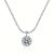 TEMU Sterling Silver Pendant Moissanite Necklace Cauliflower Chain, Valentine’s Day Mother’s Day Gift