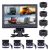 TEMU Vehicle Backup Camera 9” Split Monitor Vehicle Backup With 4x4pin 18 Ir Night Vision Reversing Cameras For Trucks/ Rv/ Trailer/ Bus