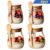 TEMU Yolowe Home 11.96oz Glass Cups, Overnight Oatmeal Cup 1/2/3/4pcs, Salad Bowls, Oatmeal Jars, Oatmeal Cups With Waterproof Labels, Marking Pens,