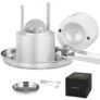 VEVOR Ice Ball Press, 2.4″ Ice Ball Maker, Aircraft Al Alloy Ice Ball Press Kit for 60mm Ice Sphere, Ice Press with Tong and Drip Tray, for Whiskey, C