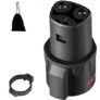 VEVOR J1772 to Tesla Charger Adapter, 80 Amp 240V AC, SAE J1772 EV Charging Adapter to Tesla Plug, with Storage Bag Anti-Drop Lock IP65 Material, Comp