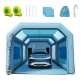 VEVOR 26x15x11ft Inflatable Paint Booth, Inflatable Spray Booth, High Powerful 750W+950W Blowers Spray Booth Tent, Car Paint Tent Air Filter System fo