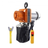 VEVOR Electric Chain Hoist, 2200 lbs/1 ton Capacity, 10 ft Lifting Height, 10 ft/min Speed, 120V, Single Phase Overhead Crane with G100 Chain, 10 ft W