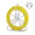 VEVOR Fish Tape Fiberglass, 656 ft, 1/4 inch, Duct Rodder Fishtape Wire Puller, Cable Running Rod with Steel Reel Stand, 3 Pulling Heads, Fishing Tool
