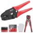 VEVOR Fish Tape Fiberglass, 656 ft, 1/4 inch, Duct Rodder Fishtape Wire Puller, Cable Running Rod with Steel Reel Stand, 3 Pulling Heads, Fishing Tool