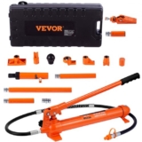 VEVOR 10 Ton Porta Power Kit, Hydraulic Ram with Pump, Car Jack with 4.6 ft/1.4 m Oil Hose, Bent Frame Repair Tool with Storage Case for Automotive, G