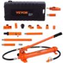 VEVOR 10 Ton Porta Power Kit, Hydraulic Ram with Pump, Car Jack with 4.6 ft/1.4 m Oil Hose, Bent Frame Repair Tool with Storage Case for Automotive, G