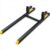 VEVOR Pallet Forks, 2000 lbs Tractor Bucket Forks, 60″ Total Length Clamp on Pallet Forks with Adjustable Stabilizer bar, Heavy Duty Pallet Forks for