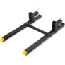 VEVOR Pallet Forks, 2000 lbs Clamp on Pallet Forks, 43″ Total Length Tractor Bucket Forks with Adjustable Stabilizer bar, Heavy Duty Pallet Forks for