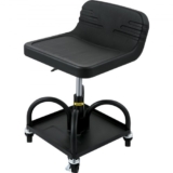VEVOR Rolling Garage Stool, 300LBS Capacity, Adjustable Height from 15.7 in to 20.5 in, Mechanic Seat with 360-degree Swivel Wheels and Tool Tray, for