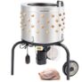 VEVOR Chicken Plucker Machine, Feather Plucker with 20-inch Stainless Steel Drum, Defeathering Equipment with 108 Soft Fingers, Simple Debris Collecti