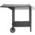 VEVOR Outdoor Grill Dining Cart with Double-Shelf, BBQ Movable Food Prep Table, Multifunctional Foldable Iron Table Top, Portable Modular Carts for Pi