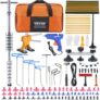 VEVOR Paintless Dent Removal Rods, 89 PCS Paintless Dent Repair Tools, Golden Lifter Puller Car Dent Repair Kit, Glue Puller Tabs Dent Puller Kit for