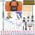 VEVOR Paintless Dent Removal Rods, 89 PCS Paintless Dent Repair Tools, Golden Lifter Puller Car Dent Repair Kit, Glue Puller Tabs Dent Puller Kit for