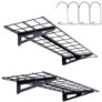 VEVOR Garage Storage Shelving, 2 Pack, 4 x 1 ft Heavy Duty Garage Shelves Wall Mounted, 400 lbs Load Capacity(Total) Garage Storage Rack Floating Shel
