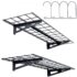 VEVOR Single Folding Security Gate, 7.25 ft H x 7.8 ft W Folding Door Gate, Steel Accordion Security Gate, Flexible Expanding Security Gate, 360° Roll