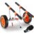 VEVOR Heavy Duty Kayak Cart, 450lbs Load Capacity, Detachable Canoe Trolley Cart with 12” Solid Tires, Adjustable Width & Nonslip Support Foot, for K