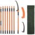 VEVOR Truck Roll Bar Chase Rack Adjustable with 6 Amber Auxiliary Side Marker Lamps, Universal Fit for Pickup Trucks
