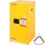 VEVOR Flammable Safety Cabinet, 16 Gal, Cold-Rolled Steel Flammable Liquid Storage Cabinet, 18.1 x 18.1 x 35.4 in Explosion Proof with 2 Adjustable Sh