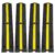 VEVOR 3.28 ft Cable Protector Ramp, 4 Pack of 1 Channel, 18000 lbs/axle Capacity Heavy Duty Rubber Speed Bumps, Floor Cord Cable Protector Wire Cover,
