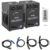 VEVOR 400W 2pcs Large Stage Equipment Special Effect Machine, Smart DMX Control Stage Equipment Showing Machine, Stage Lighting Effect Machine with Wi