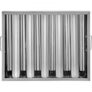 VEVOR Pack of 6 Hood Filters 19.5W x 15.5H Inch, 430 Stainless Steel 5 Grooves Commercial Hood Filters, Range Hood Filter for Grease Rated Commercial