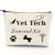 Vet Tech Cosmetic Bag Gift Veterinary Technician Gift Makeup Bag Pouch Thank You Gift For Doctor Veterinarian Vet Tech Veterinary Medicine Graduation Gift