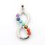 Vintage Chakra Jewelry Brass Mixed Stone Pendants