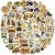 Vintage Stickers 100 Pcs Retro Aesthetic Sticker Pac, VSCO Stickers for Adults Teens Kids, Waterproof Vinyl Stickers for Water Bottle Laptop Scrapbook