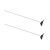 VOLANTEXRC 2pcs RC Boat Shafts, 2pcs RC Watercraft Propellers for RC Boat 797-4