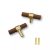 Walnut Dresser Knobs,Luxury Materials,2-Pack, Knobs for Dresser Drawers 1.97″ Length Knobs for Drawers Dark Brown Single Hole Wood Dresser Knobs Brass