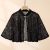 Women’s Casual Lace Shoulder Cape, Vintage Style Poncho Shawl, Spring/summer Lightweight Sun Protective Outerwear Cover-up