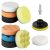 WORKPRO 3 Inch Drill Buffing Pad Kit – 11 Pcs Car Foam Polishing Pads Set, Drill Buffer Polisher Attachment Buffing Kit for Car Polishing, Waxing, Sea