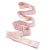 YOTTOY Yoga Strap and Resistance Bands-Exercise Elastic Bands for Working Out Women with 10 Loops-Perfect for Stretching and Physical Therapy pink