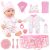 ZITA ELEMENT 12 Inch Baby Doll with Accessories for Baby Doll Reborn Includes Carrier Bassinet Bed, Pacifier, Blanket, Pillow, Feeding Set, New Born D