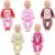 ZITA ELEMENT 5 Sets Baby Doll Clothes Outfits Casual Wear for 14-18 Inch Doll, Doll Clothes for Alive Doll 10 Pcs Baby Doll Accessories for Baby Doll